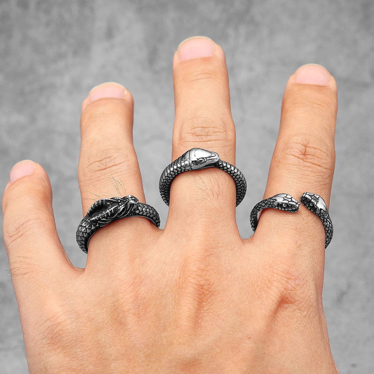 PENDRA Devil Dragon Animal Steel Ring
