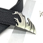 PENDRA Zaraarae Leather Black Designer Belt