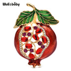 PENDRA Pomella Red Enamel Pomegranate Brooch