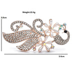 PENDRA Peacora Pearl Peacock Brooch