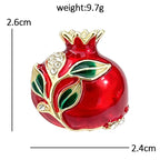 PENDRA Pomella Cute Enamel Pomegranate Brooch