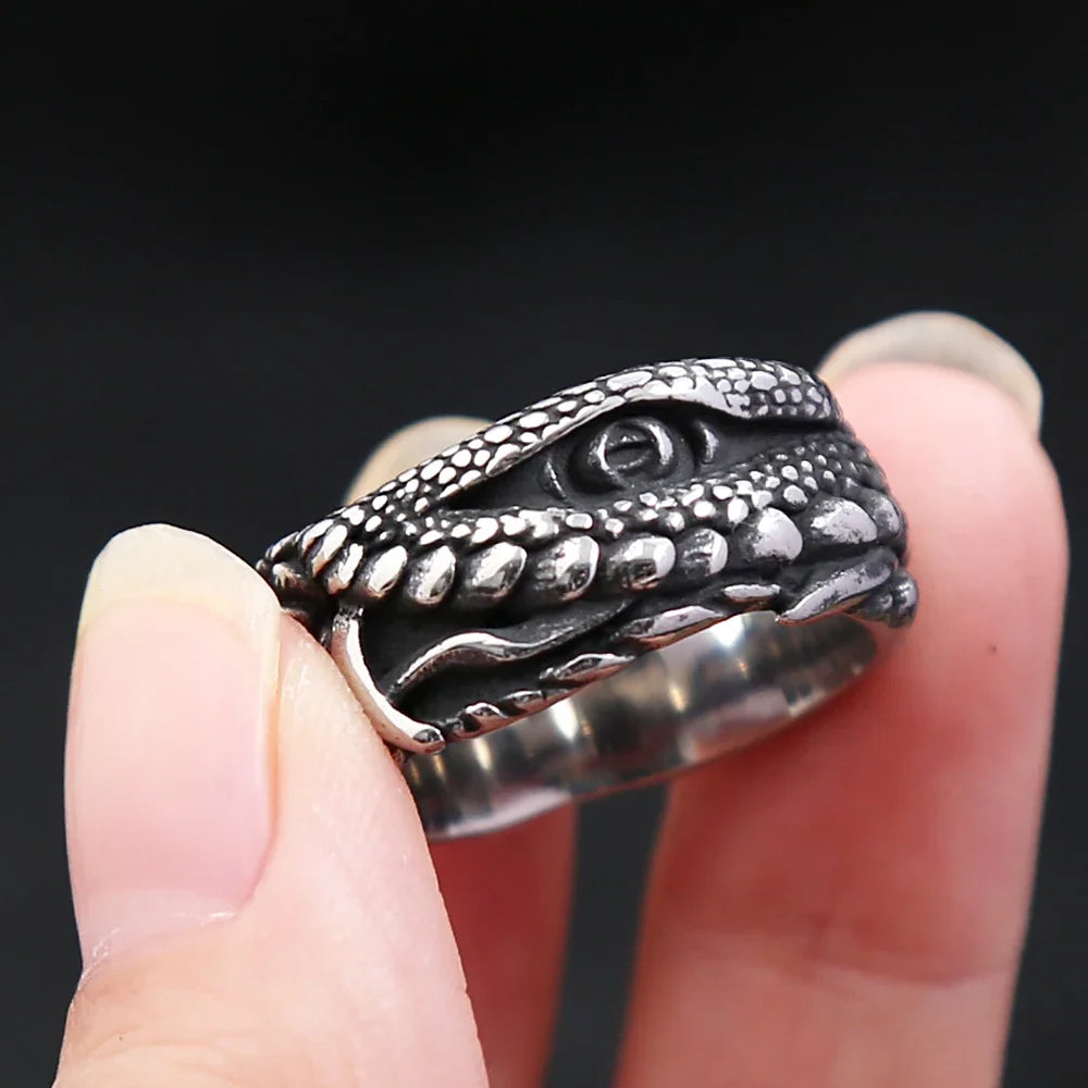 PENDRA DevilsEye Stainless Steel Evil Eye Ring