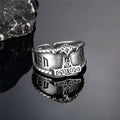 PENDRA Rune Silver Copper Ring