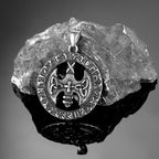 PENDRA Celtic Knot Norse Steel Necklace
