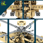 PENDRA Military Helicopter Army Building Set