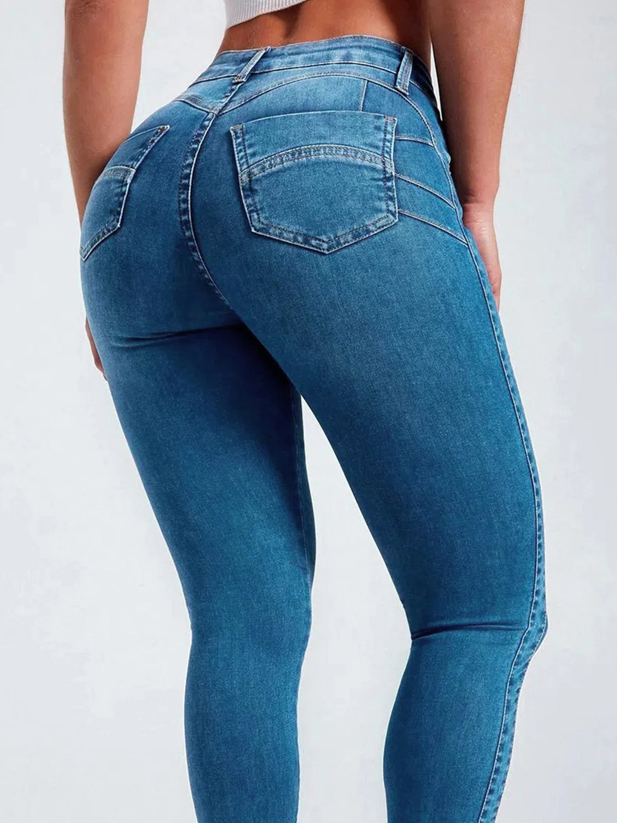 Hip Lifting Sexy Tight Jeans, High Stretch Slim Fit Comfortable Jeans, Women's Jeans And Clothing