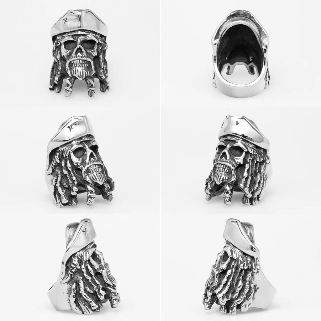 PENDRA Pirates Caribbean Captain Steel Ring