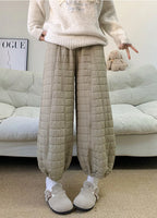 PENDRA Diamond Grid Cotton Pants