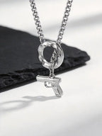 PENDRA Cuban Handcuffs Chain Necklace