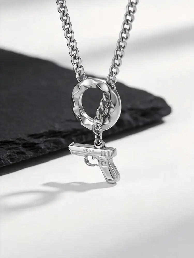 PENDRA Cuban Handcuffs Chain Necklace