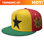 Ghana Flat Brimmed Cap Custom Made Name Team Logo Hip-hop Hat Gha Country Travel Republic Nation Flag Ghanaian Photo Headgear