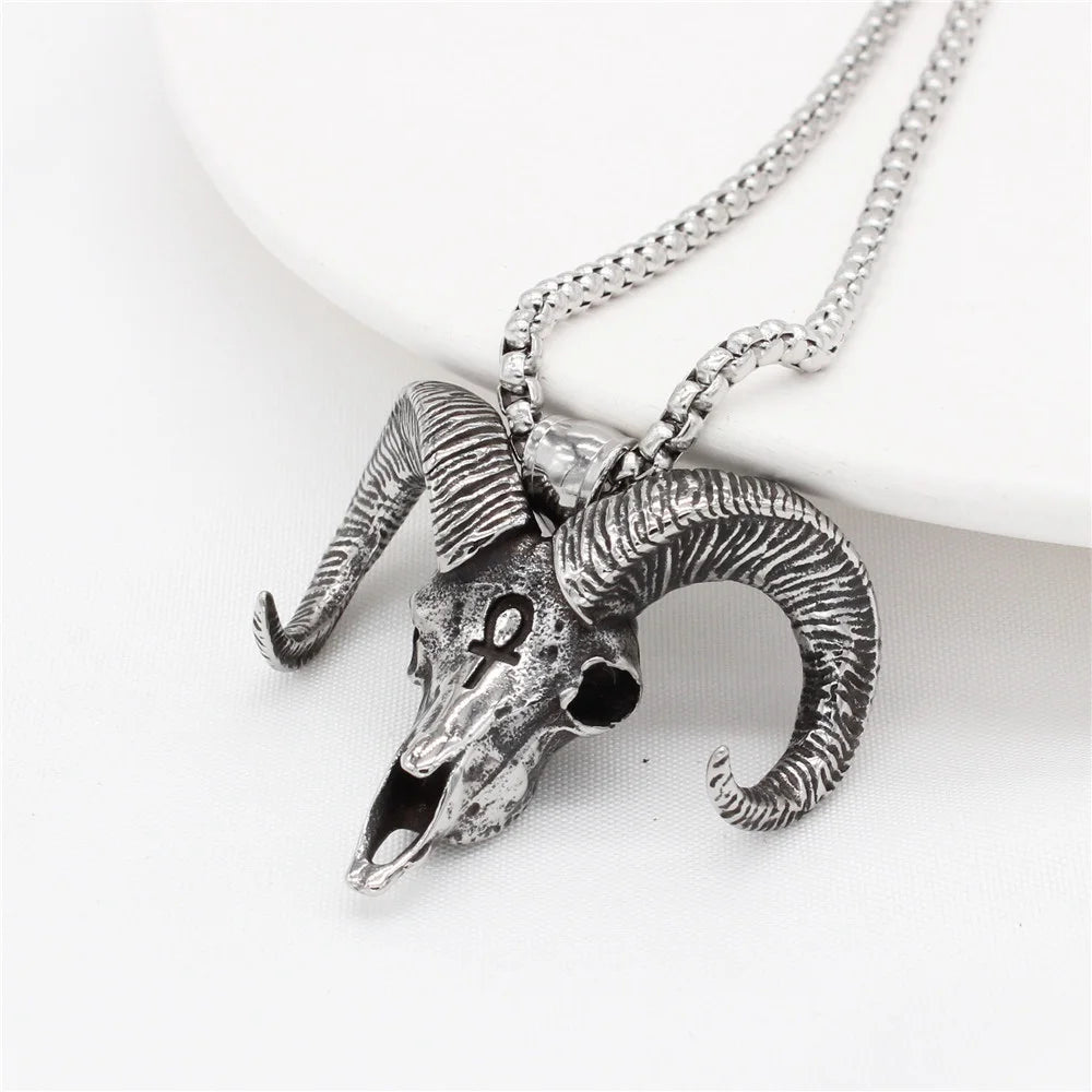 PENDRA Goathead Gothic Goat Head Pendant