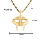PENDRA MFDOOM Punk Mask Pendant Necklace