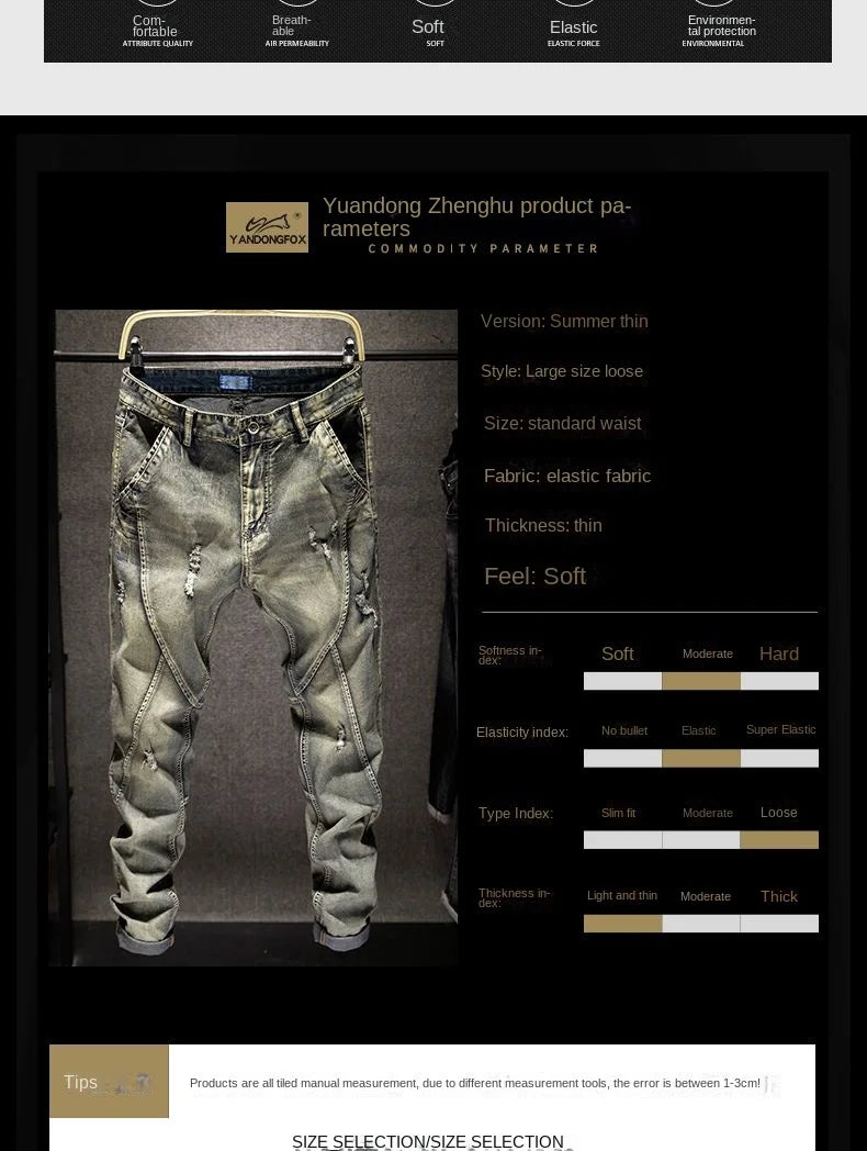 PENDRA Denim Straight Pants