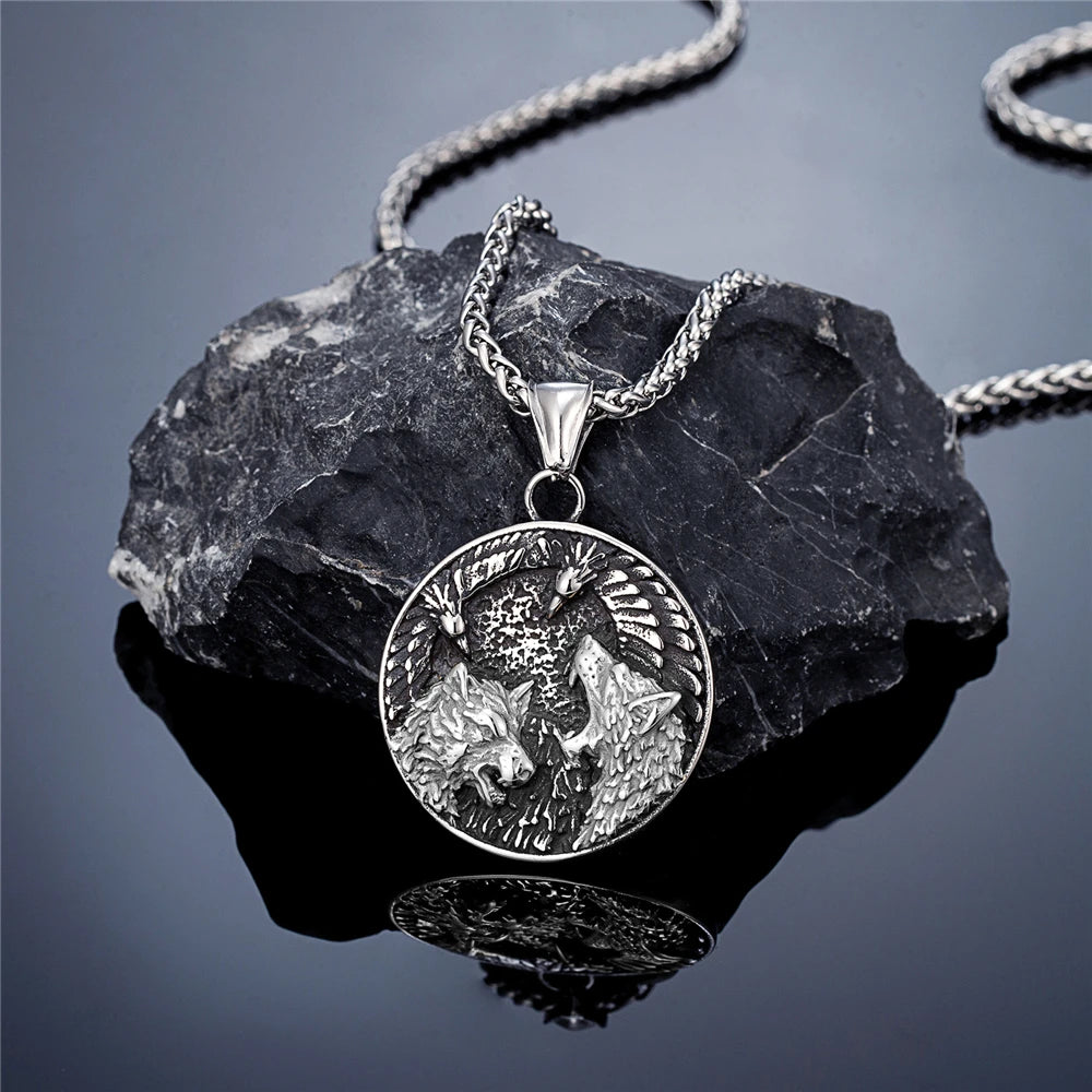 PENDRA Wolf Vintage Viking Necklace