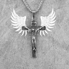 PENDRA Wrenlith Cross Charm Necklace