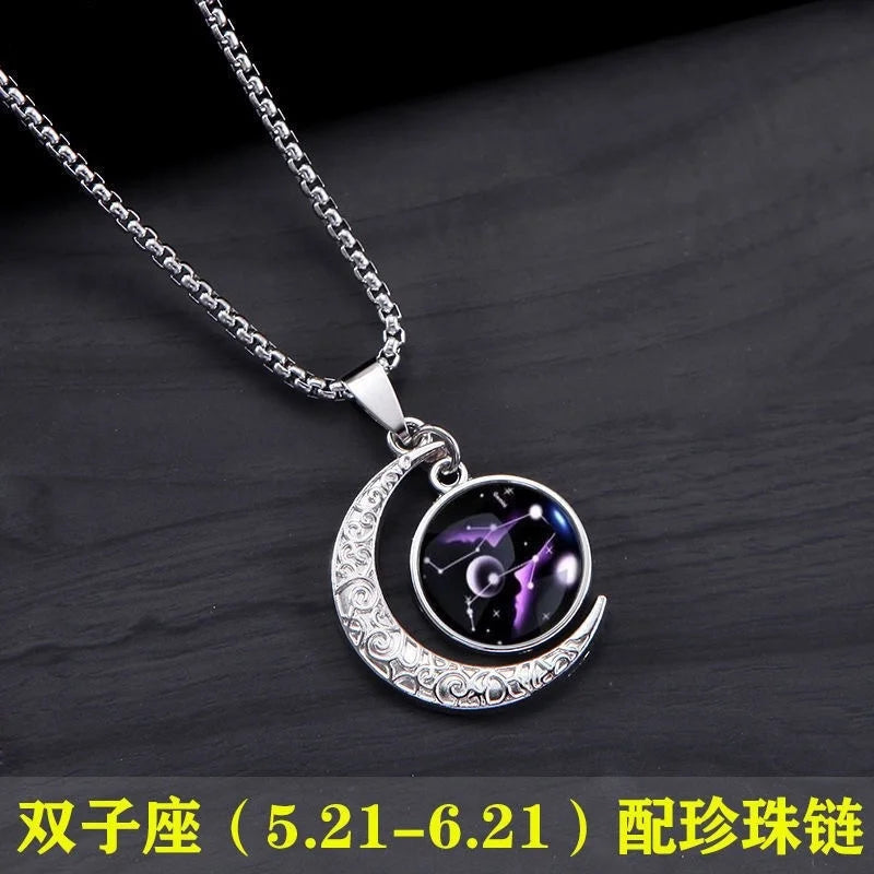 PENDRA Zodiacglow Luminous Twelve Constellations Pendant Necklace