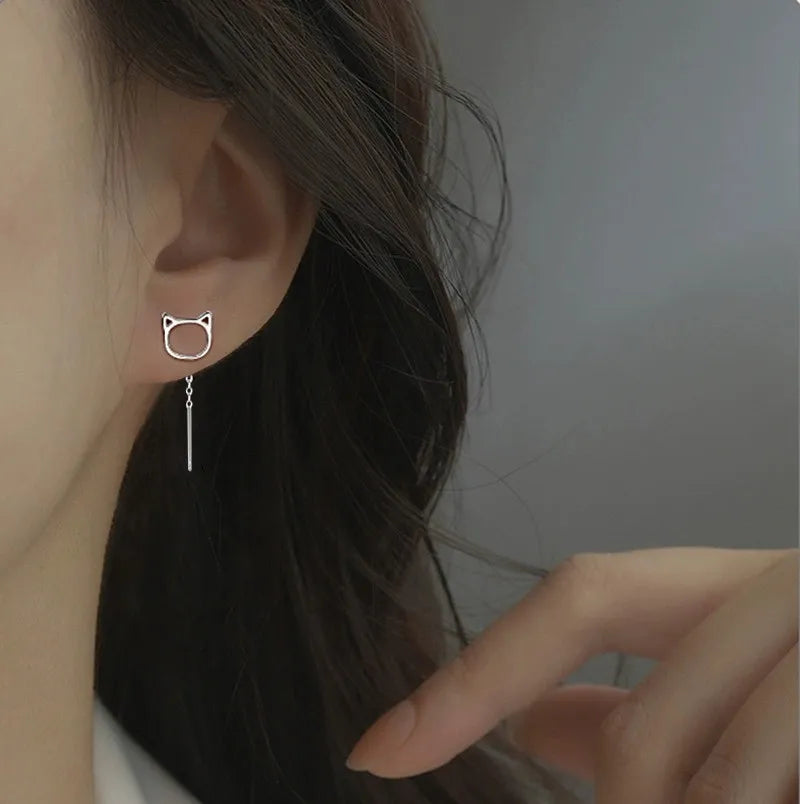 PENDRA Hollow Out Sterling Silver Earrings