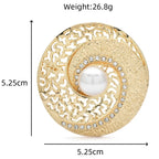PENDRA PearlShell Round Pearl Shell Brooch