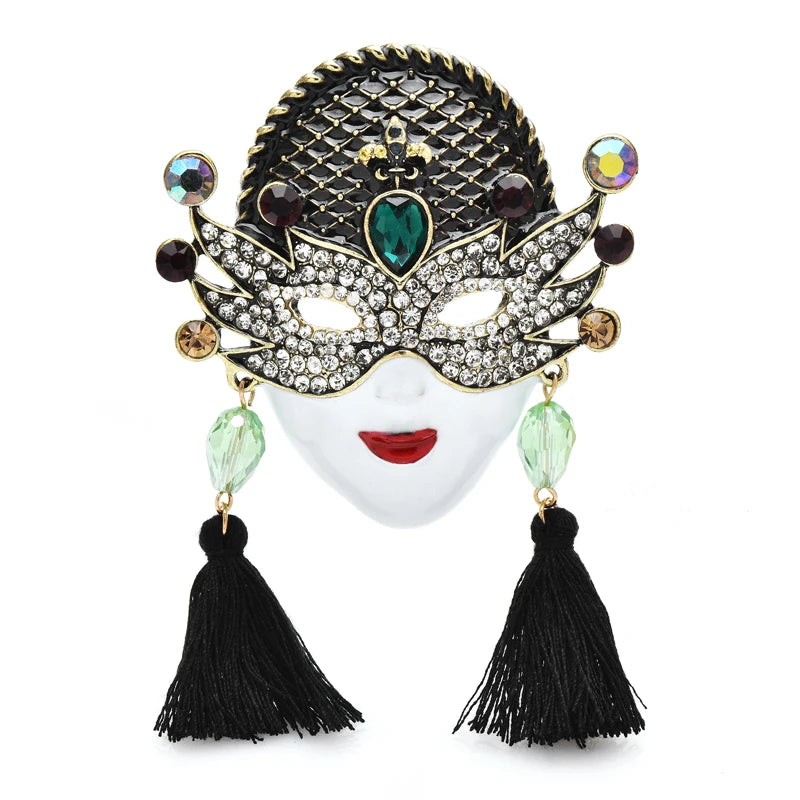 PENDRA Big Vintage Beauty Face Brooch