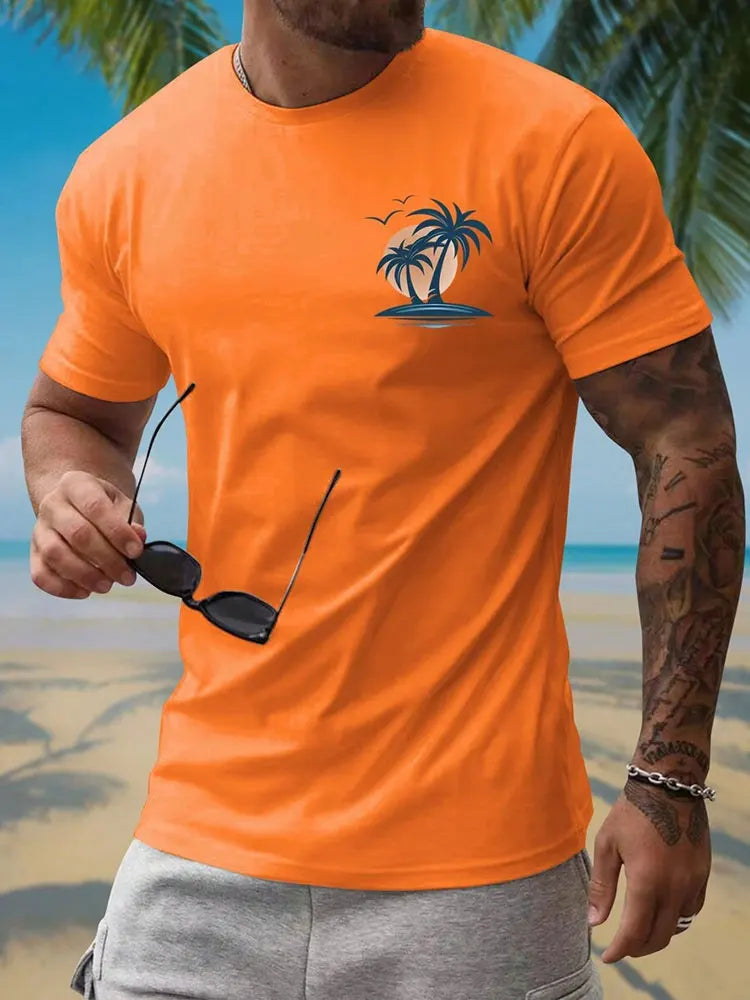 PENDRA Hawaiian Print Are T-Shirt