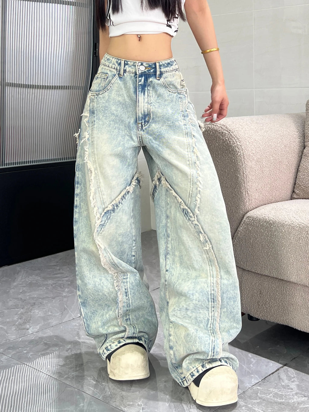 PENDRA American Frayed Edge Jeans