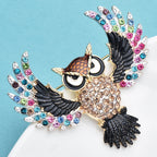 PENDRA Classical Flying Owl Brooch