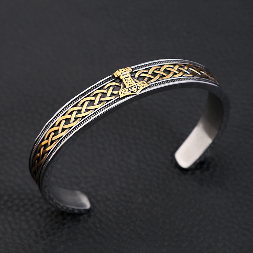 PENDRA Thor Rune Stainless Steel Viking Bracelet