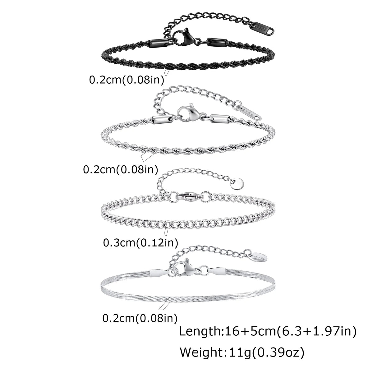 PENDRA Cuban Black Gold Bracelet