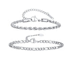 PENDRA Silver Flat Bracelet