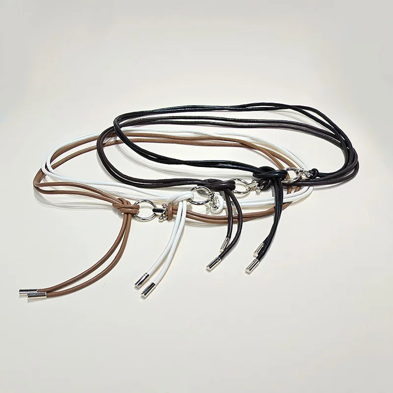 PENDRA Seraene Leather Rope Minimal Belt