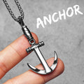 PENDRA Anchor Steel Necklace