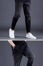 Gradual Change Color 2025 Tied Jeans Men's Summer New Loose Ruffian Handsome Small Feet Pants Trendy Brand Harlan Casual Pants