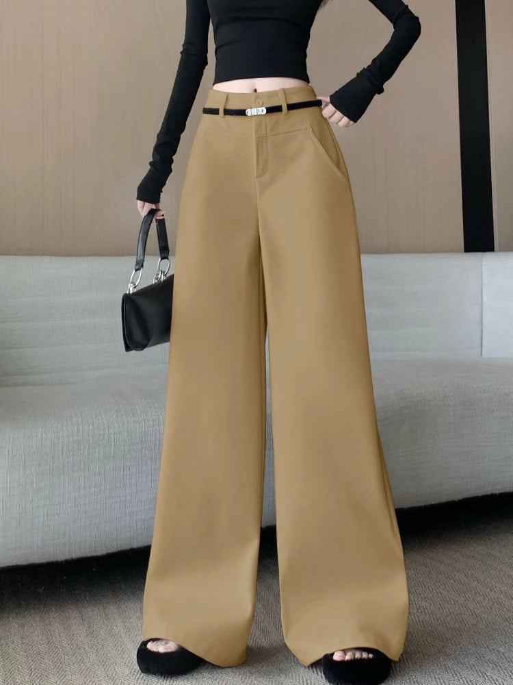 PENDRA Woolen Waisted Loose Pants
