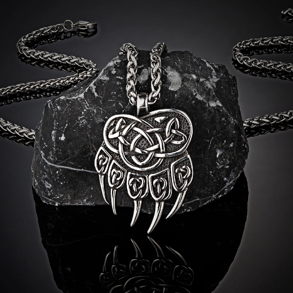 PENDRA Bear Claw Norse Necklace