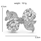 PENDRA Bellara Pearl Rhinestone Bowknot Brooch