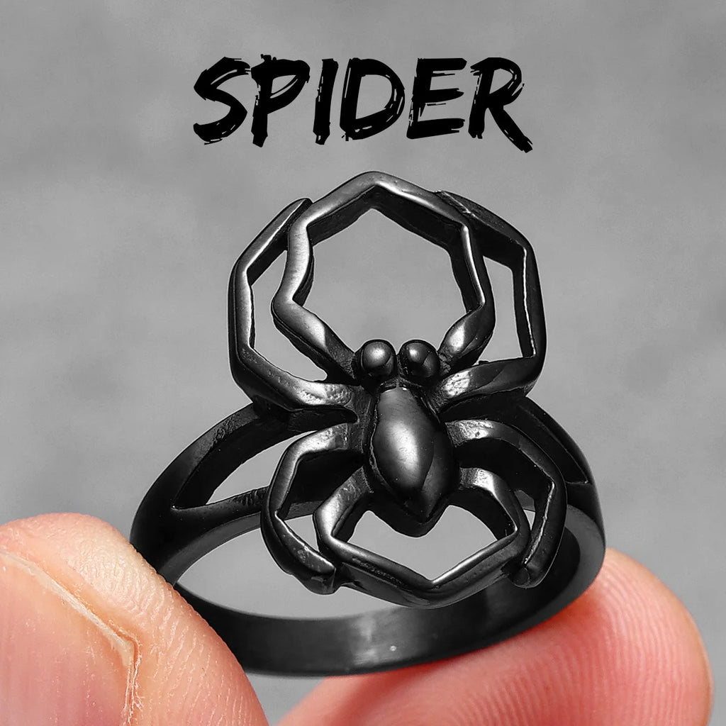 PENDRA Spider Stuff Steel Ring