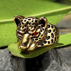 PENDRA Jaguar Leopard Animal Steel Ring