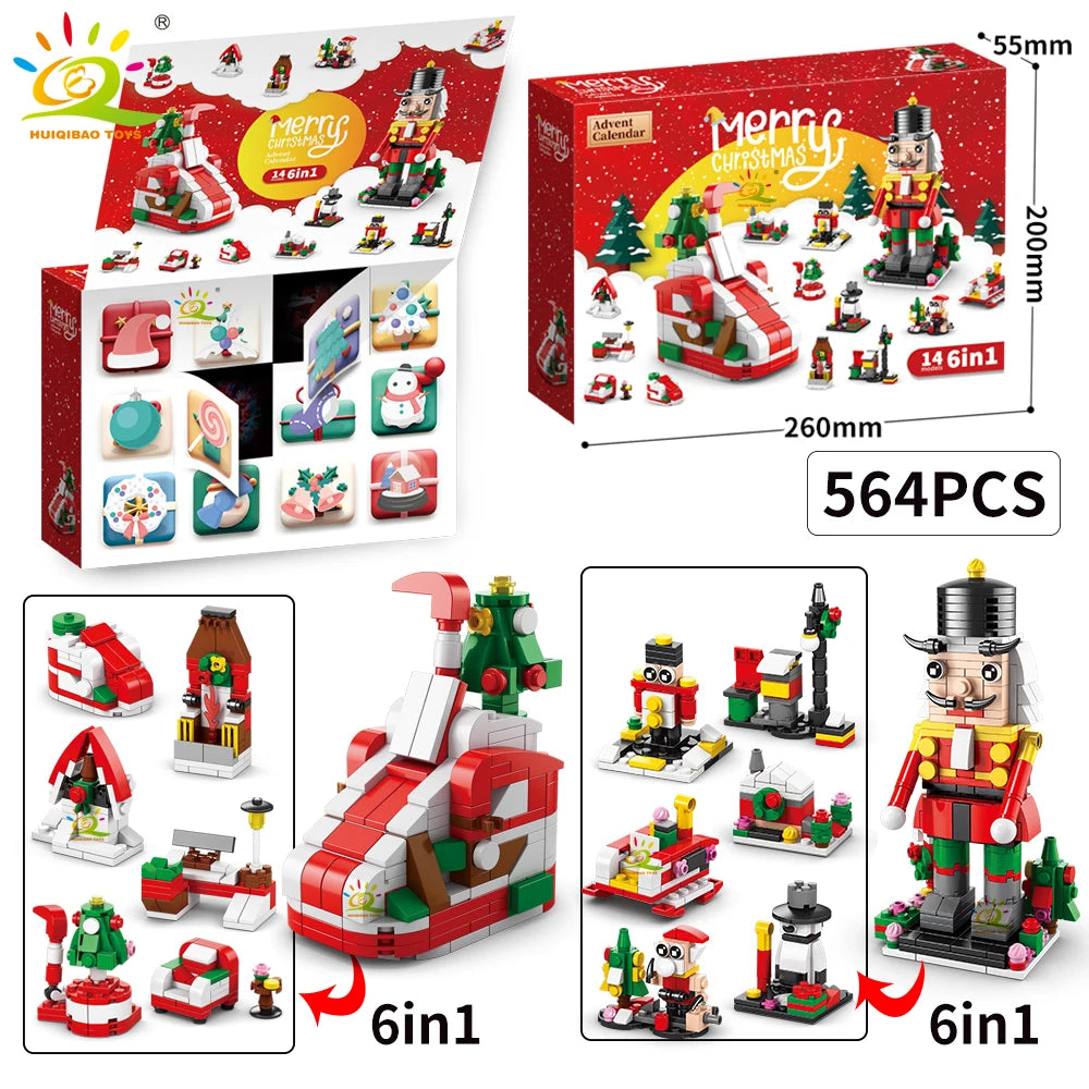 PENDRA Elk Deer Santa Building Set