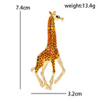 PENDRA Lovely Enamel Giraffe Brooch