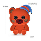 PENDRA Acrylic Wear Sleep-hat Bear 2-color Brooch