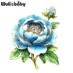 PENDRA Peonia 5-Color Rhinestone Peony Brooch