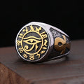 PENDRA Horus Egyptian Eye of Horus Ring