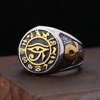 PENDRA Horus Egyptian Eye of Horus Ring