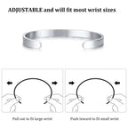 MEN TWISTED C BANGLE WITH SMALL WRIST MOBIUS BRACELET ANTIQUE SILVER COLOR STACKING CUFF BANGLE STAINLESS STEEL UNISEX JEWELRY