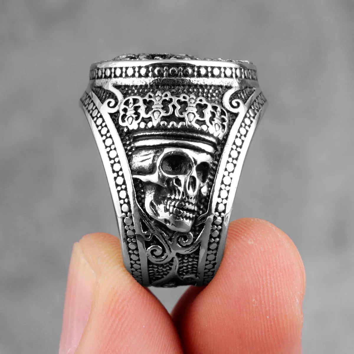 PENDRA Snake Hair Medusa Steel Ring