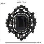 PENDRA Geometra Crystal Royal Geometric Brooch