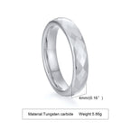 Men Faceted Wedding Band,Tungsten Engagements Promise Ring For Mens,Multifaceted Geometric Ring