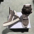 PENDRA Brown Geobasket Brown Cow-Suede High-Top Zip Thick-Sole Edition 2 Ankle Boots