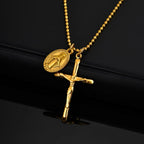 PENDRA Cross Mary Pendant Necklace